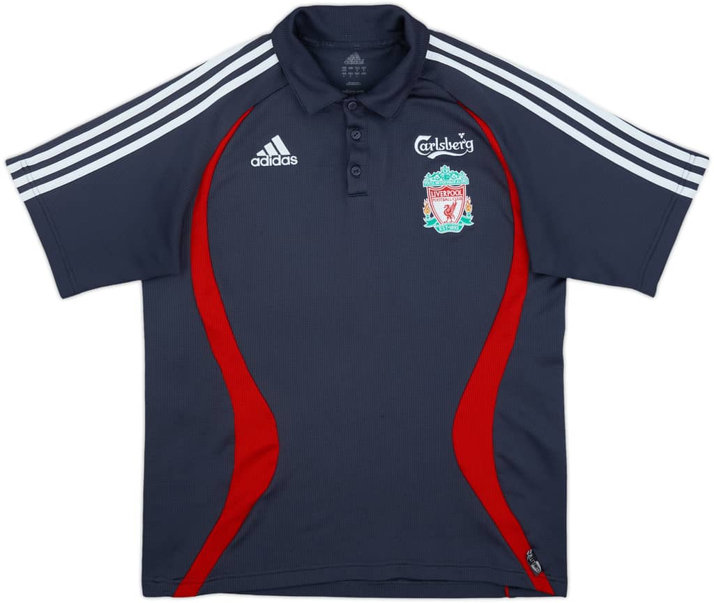 2006-07 Liverpool adidas Polo Shirt - 8/10 - (L)