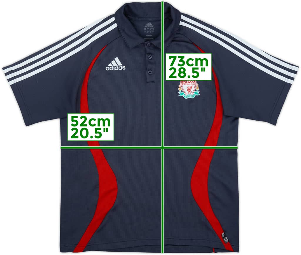 2006-07 Liverpool adidas Polo Shirt - 8/10 - (L)