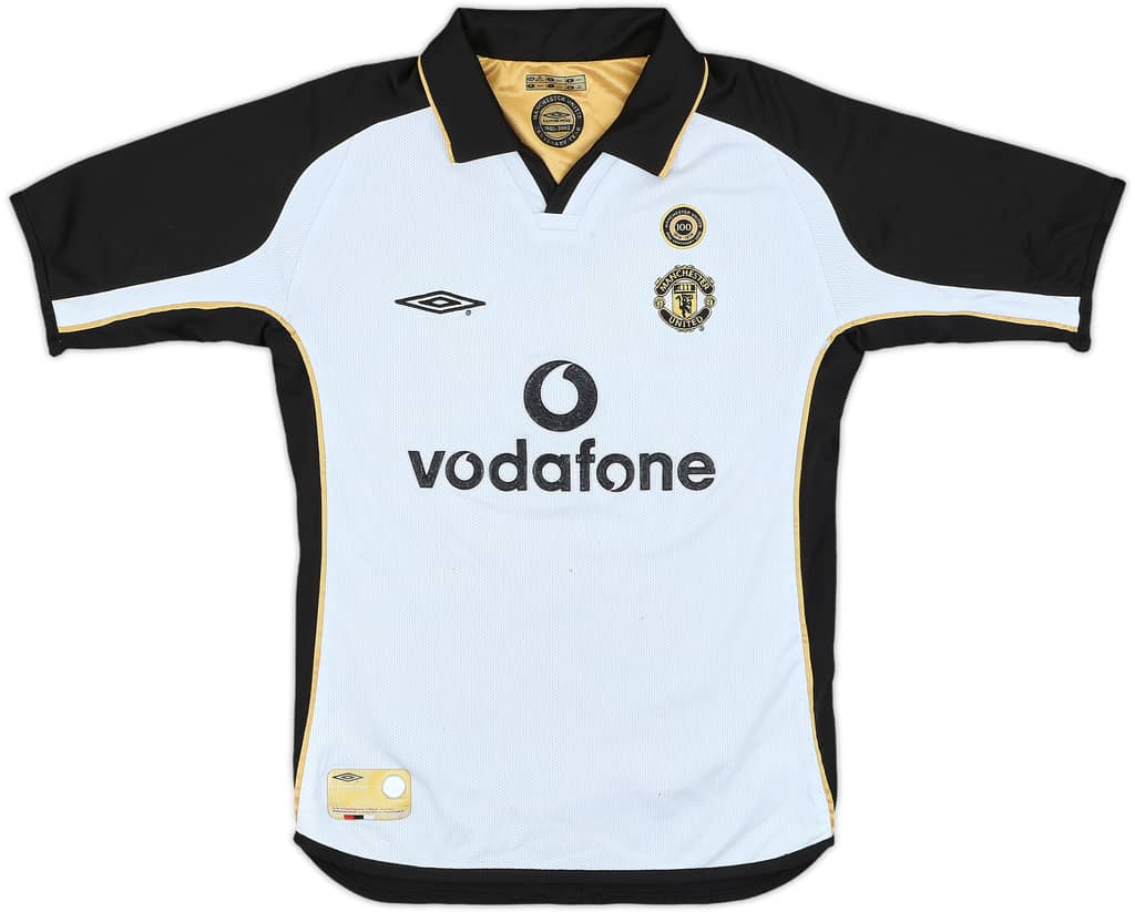 2001-02 Manchester United Centenary Away/Third Shirt - 5/10 - (S.Boys)