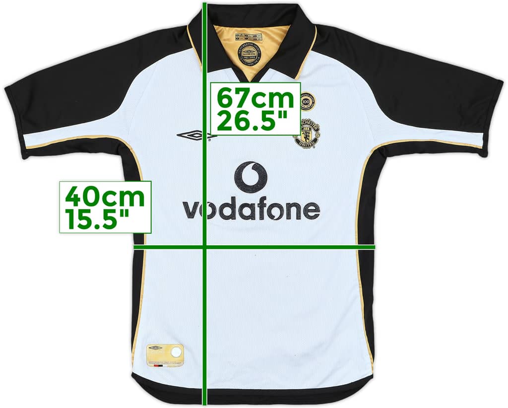 2001-02 Manchester United Centenary Away/Third Shirt - 5/10 - (S.Boys)