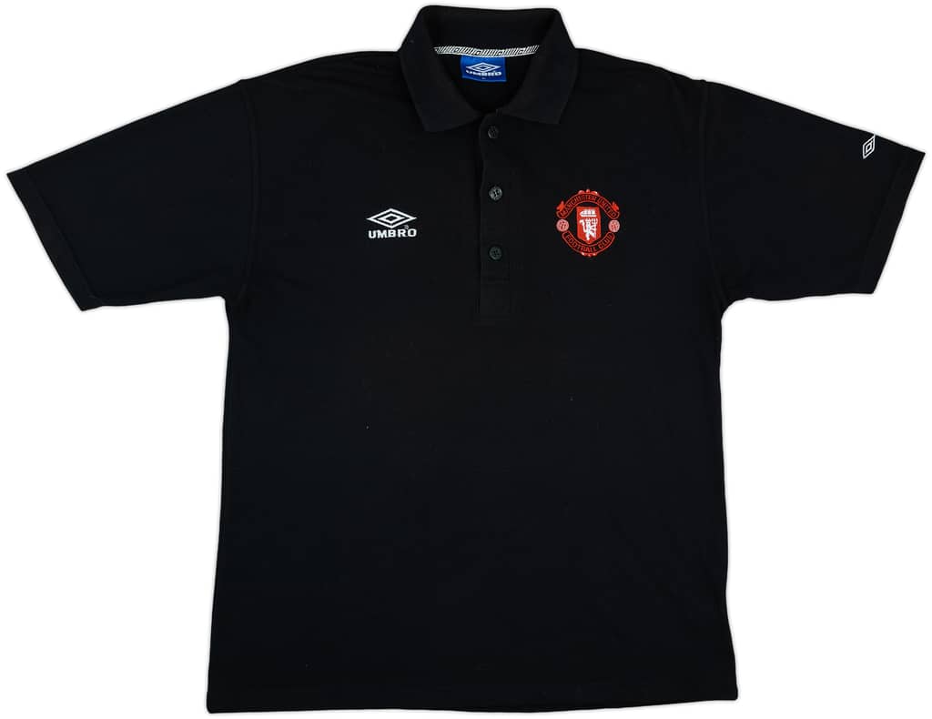 1996-97 Manchester United Umbro Polo Shirt - 8/10 - (L)