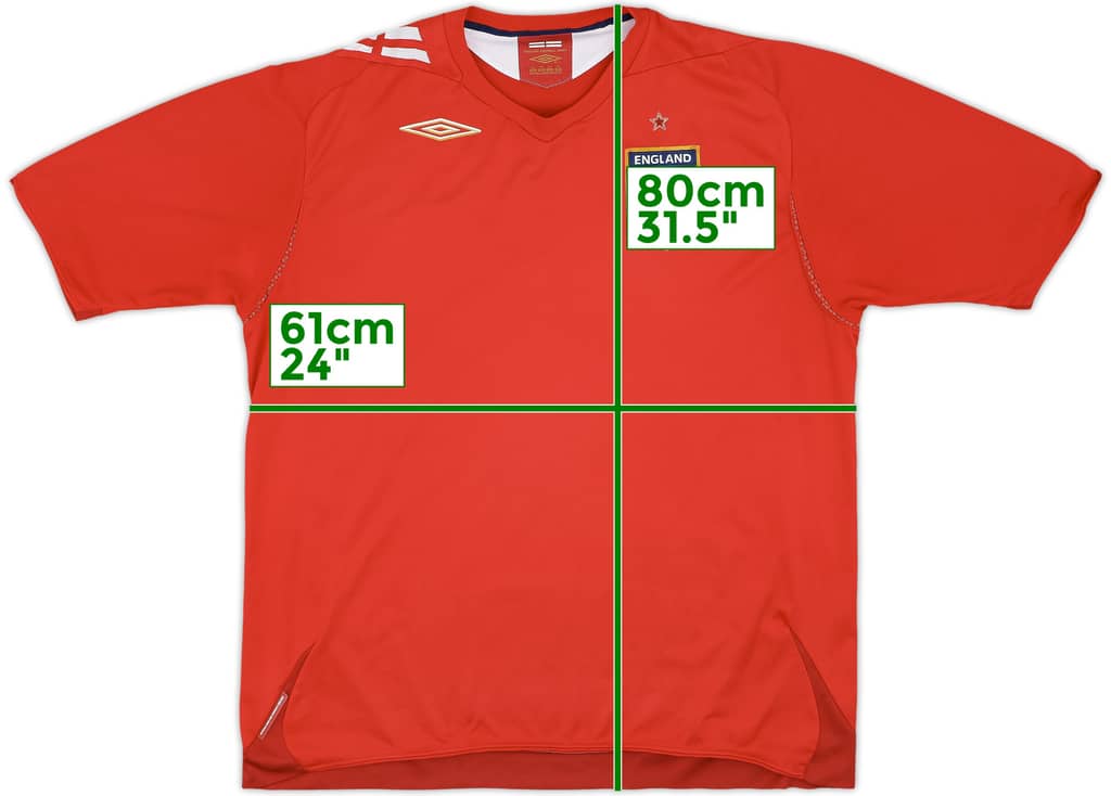 2006-08 England Away Shirt - 5/10 - (XXL)