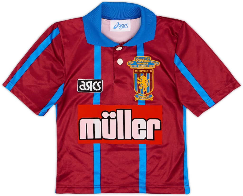1993-95 Aston Villa Home Shirt - 9/10 - (S.Boys)