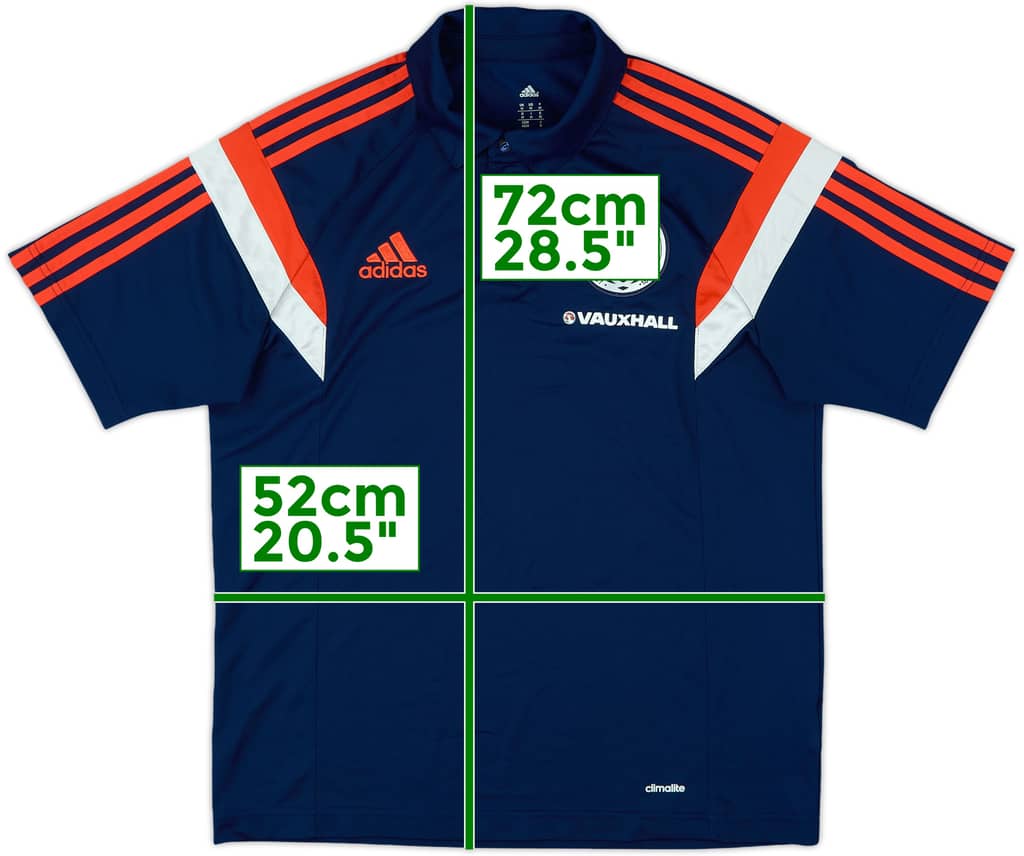 2014-15 Scotland adidas Polo Shirt - 9/10 - (M)