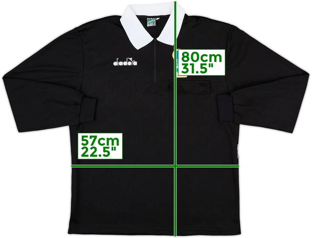 1990s Italy Diadora Referee L/S Shirt - 9/10 - (XL)