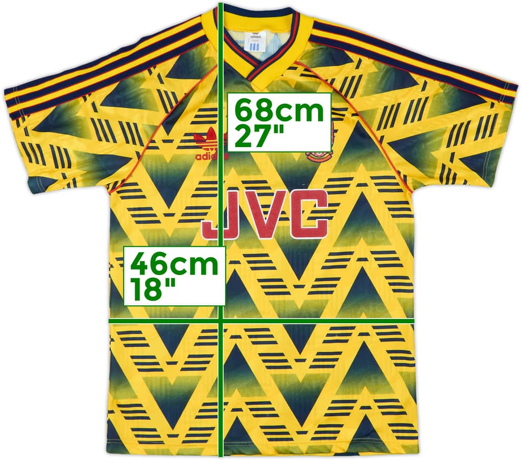 1991-93 Arsenal Away Shirt - 9/10 - (S)