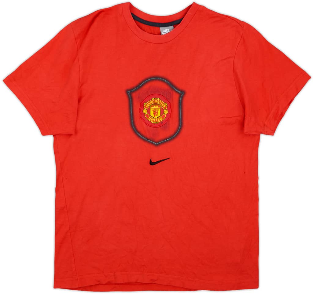 2007-08 Manchester United Nike Cotton Tee - 9/10 - (M)