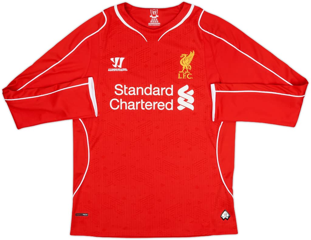 2014-15 Liverpool Home L/S Shirt - 7/10 - (L.Boys)