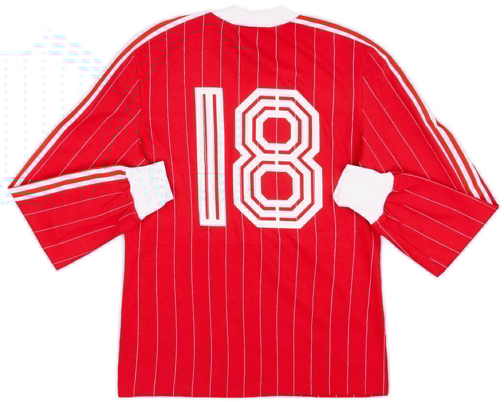 1982-84 Switzerland Match Issue Home L/S Shirt #18
