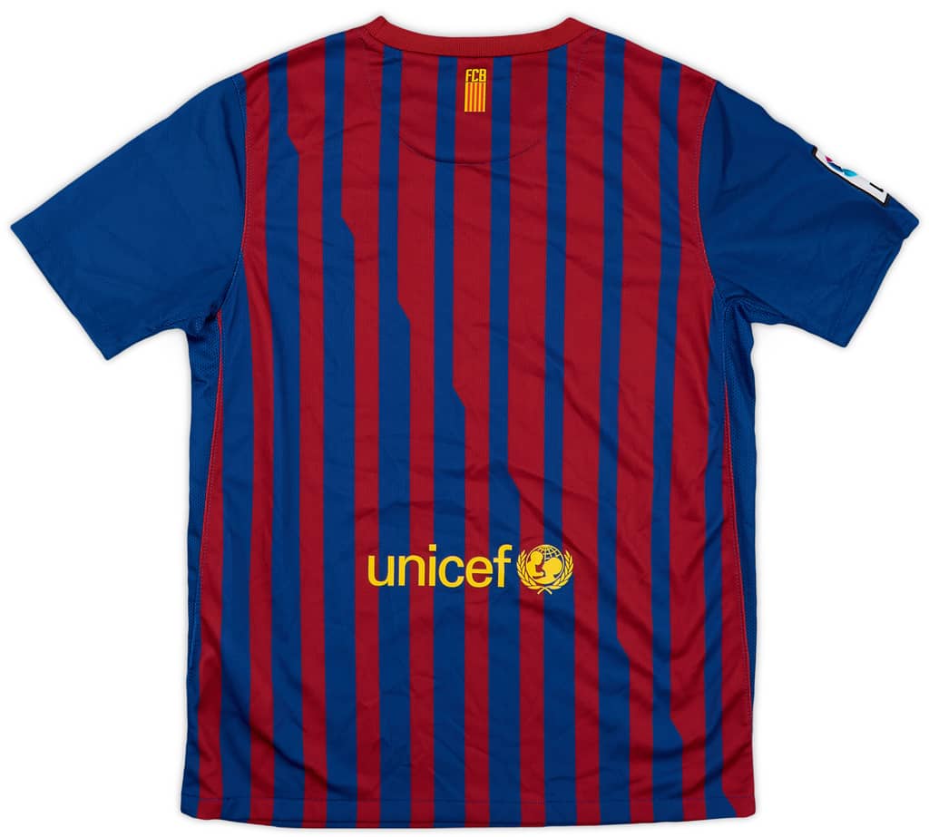 2011-12 Barcelona Home Shirt - 8/10 - (L.Boys)