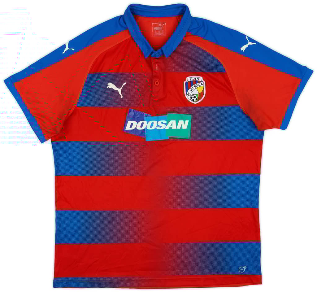 2018-19 Viktoria Plzen Home Shirt - 7/10 - (XXL)