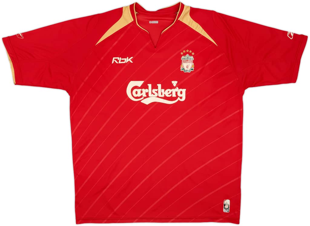 2005-06 Liverpool CL Home Shirt - 5/10 - (XL)