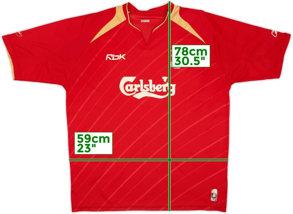 2005-06 Liverpool CL Home Shirt - 5/10 - (XL)