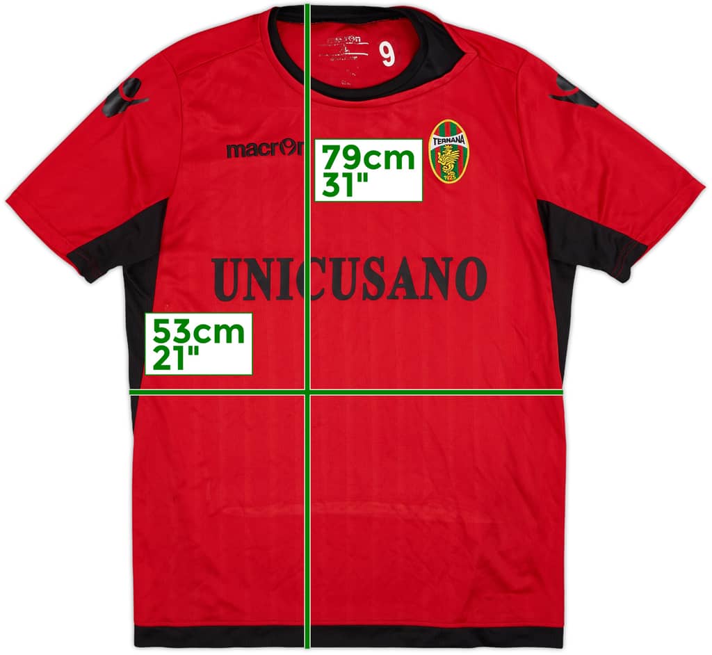 2016-17 Ternana Macron Player Issue Training Shirt - 9/10 - (XL)