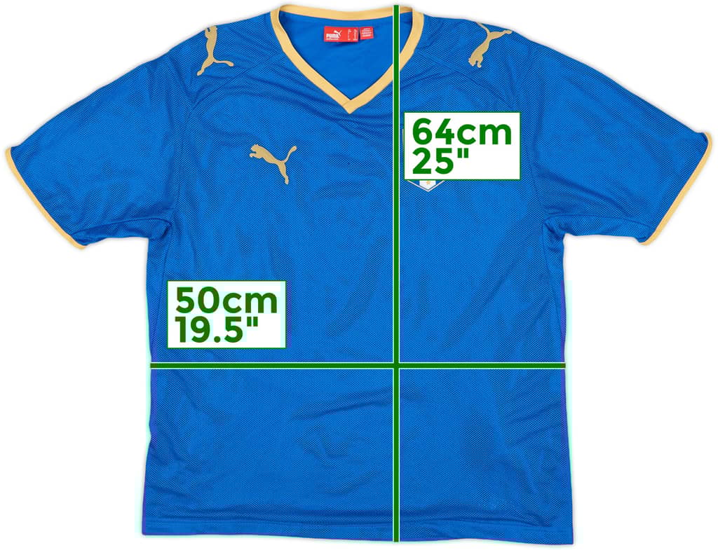 2007-08 Italy Home Shirt - 7/10 - (L.Boys)