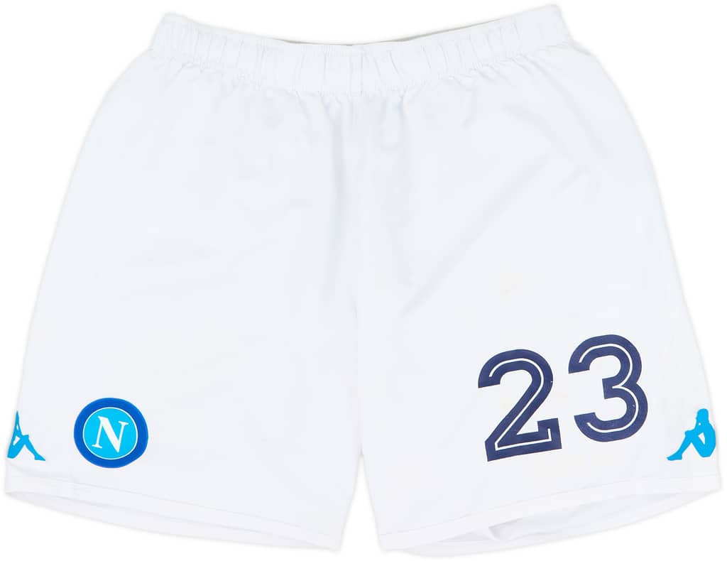 2017-18 Napoli Player Issue Home Shorts #23 - 4/10 - (XL)