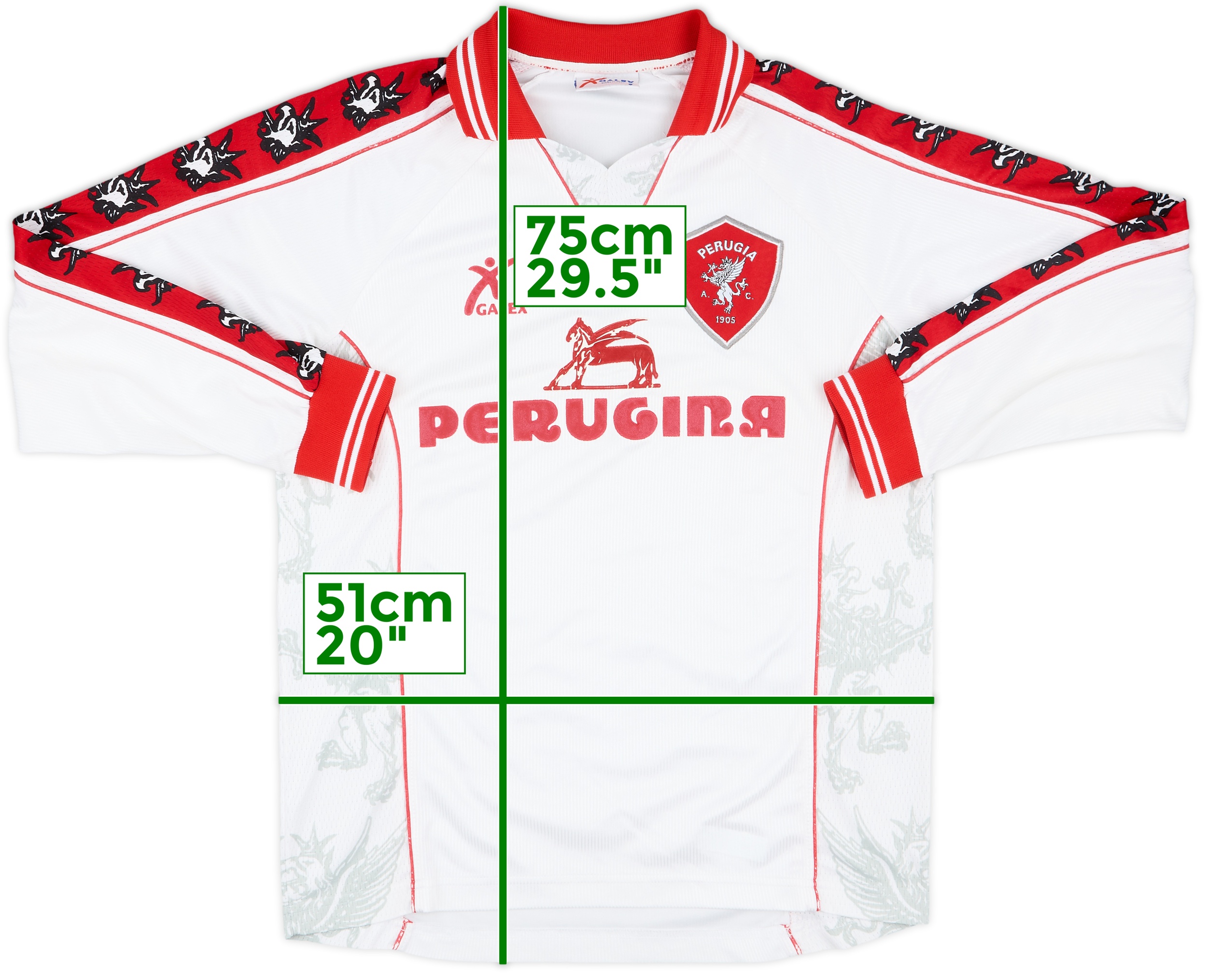 1999-00 Perugia Away L/S Shirt - 8/10 - (S)