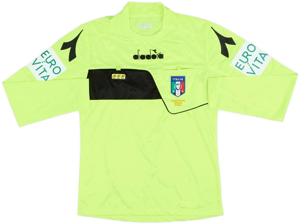 2017-18 Italy Diadora Referee L/S Shirt - 9/10 - (XS)