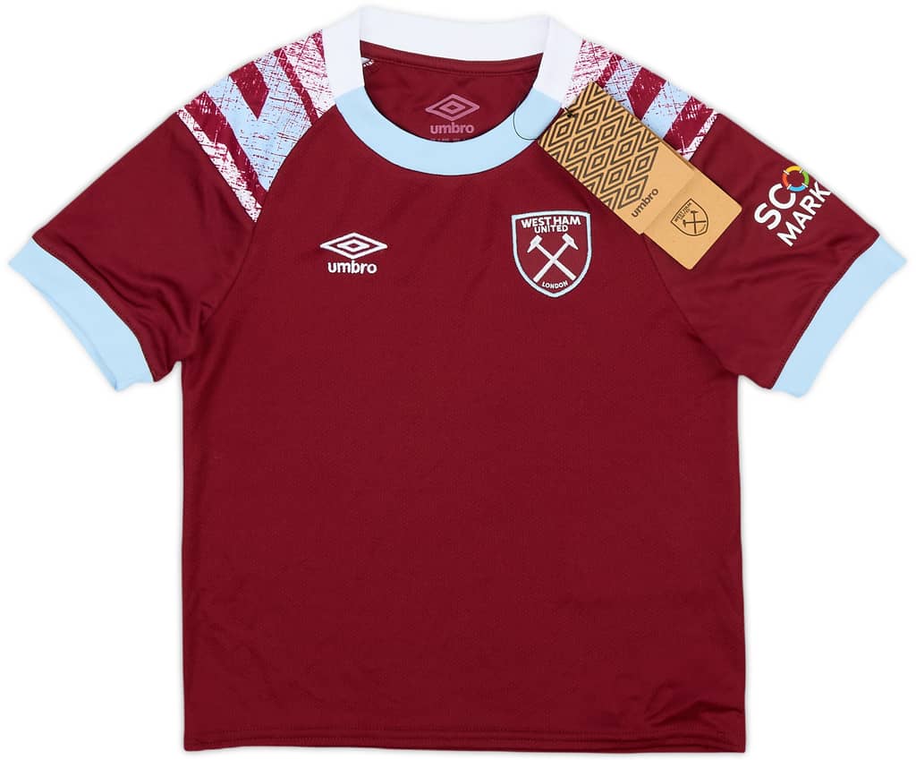 2022-23 West Ham Home Shirt (4-5 Years)