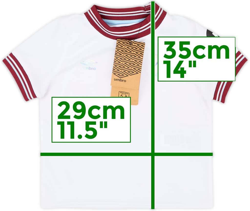 2023-24 West Ham Away Shirt (12-18 Months)
