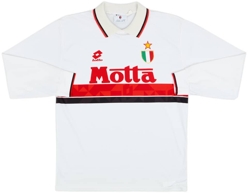 1993-94 AC Milan Away L/S Shirt - 7/10 - (L)