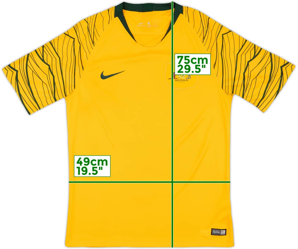 2018-20 Australia Home Shirt - 9/10 - (M)