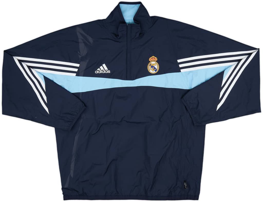 2003-04 Real Madrid adidas 1/4 Zip Drill Top - 7/10 - (L)