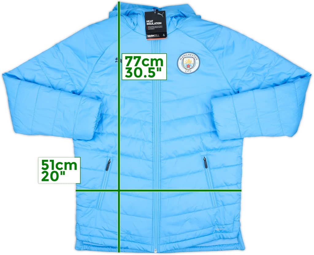 2019-20 Manchester City Puma Padded Bench Coat (L.Boys)