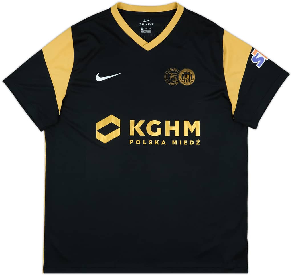 2021-22 Zaglebie Lubin Home Shirt - 9/10 - (XXL)