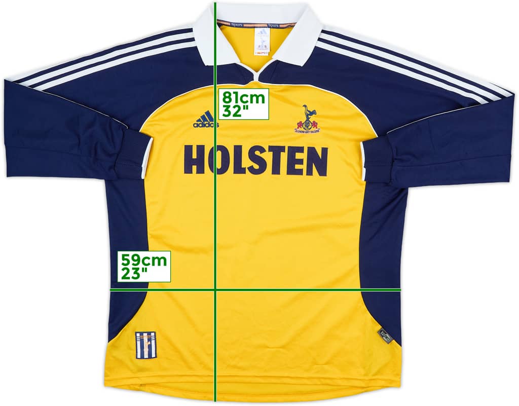 1999-01 Tottenham Away L/S Shirt - 8/10 - (XL)