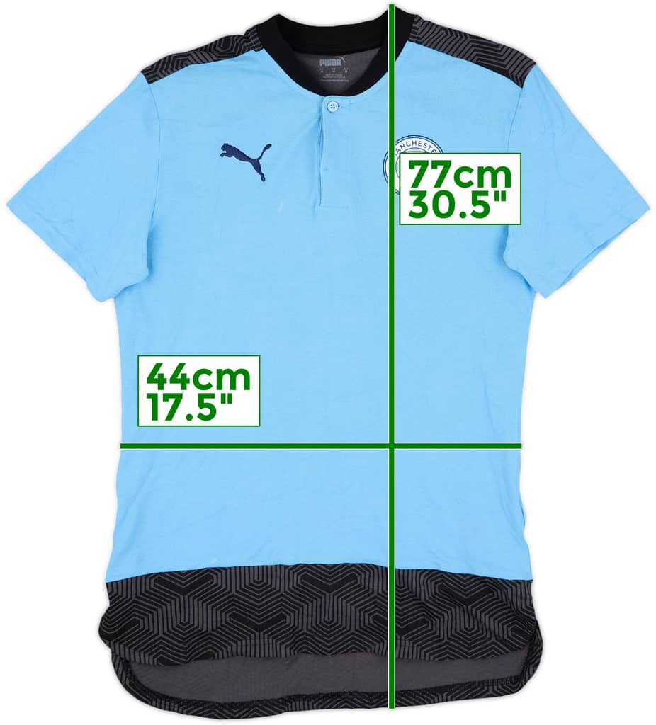 2020-21 Manchester City Puma Polo Shirt - 7/10 - (M)