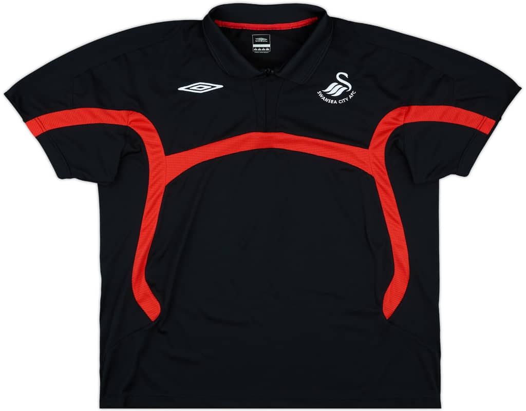 2008-09 Swansea City Umbro 1/4 Zip Polo Shirt - 9/10 - (XL)