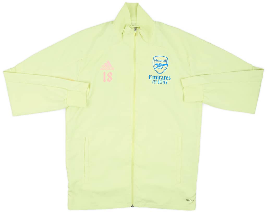 2020-21 Arsenal Youth Player Issue adidas Track Jacket #18 - 9/10 - (M)
