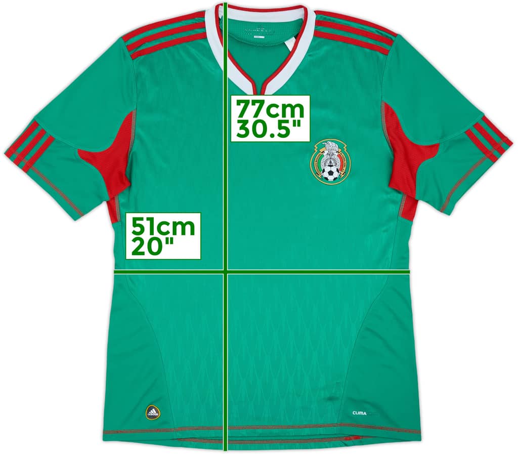 2009-11 Mexico Home Shirt - 8/10 - (L)