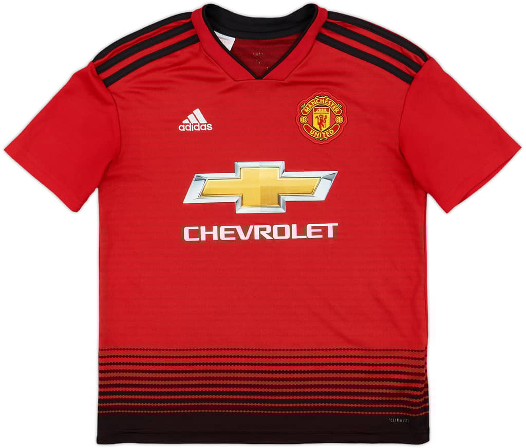 2018-19 Manchester United Home Shirt - 7/10 - (M.Boys)