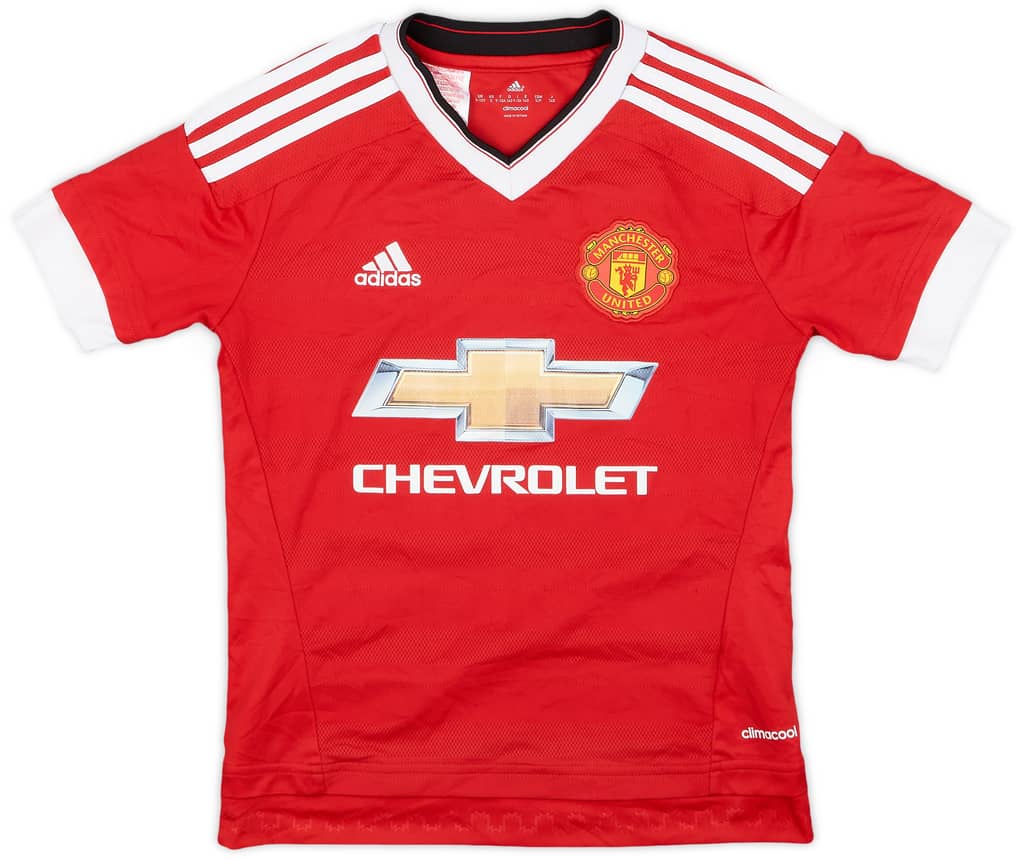 2015-16 Manchester United Home Shirt Rooney #10 - 8/10 - (S.Boys)