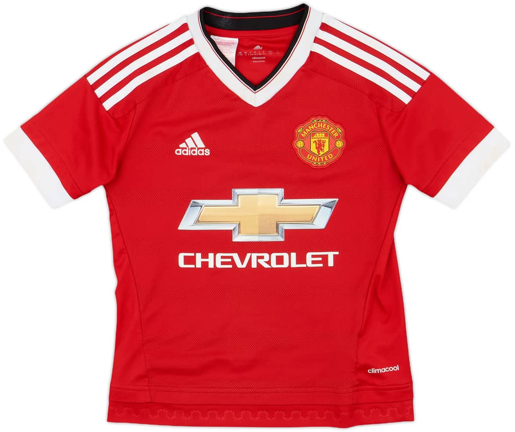 2015-16 Manchester United Home Shirt - 7/10 - (S.Boys)
