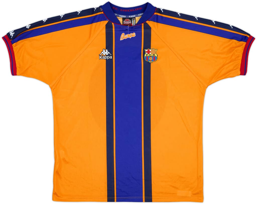 1997-98 Barcelona Away Shirt - 4/10 - (XL)