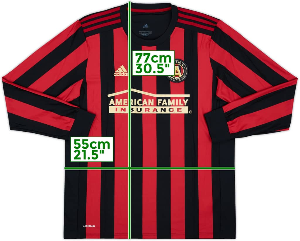 2019-20 Atlanta United Home L/S Shirt - 8/10 - (L)