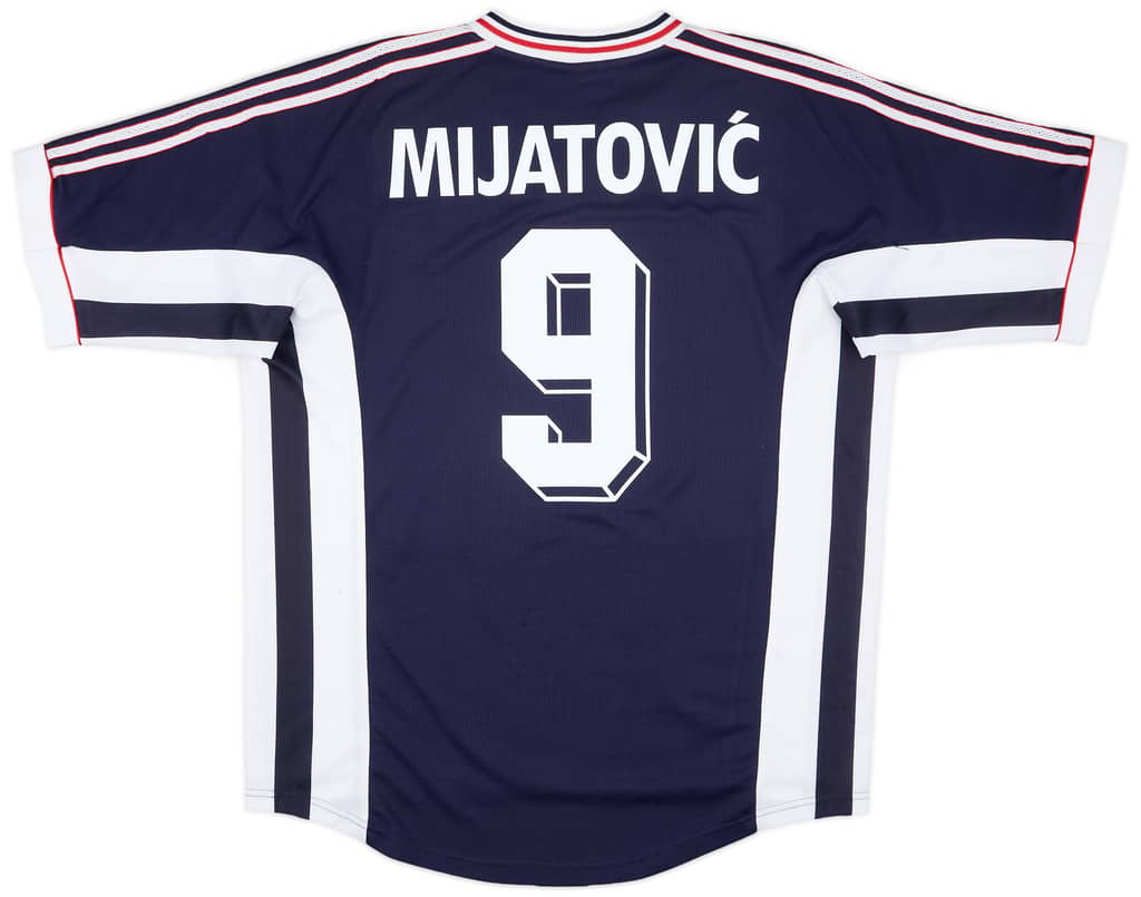 1998-99 Yugoslavia Home Shirt Mijatovic #9 - 8/10 - (L)
