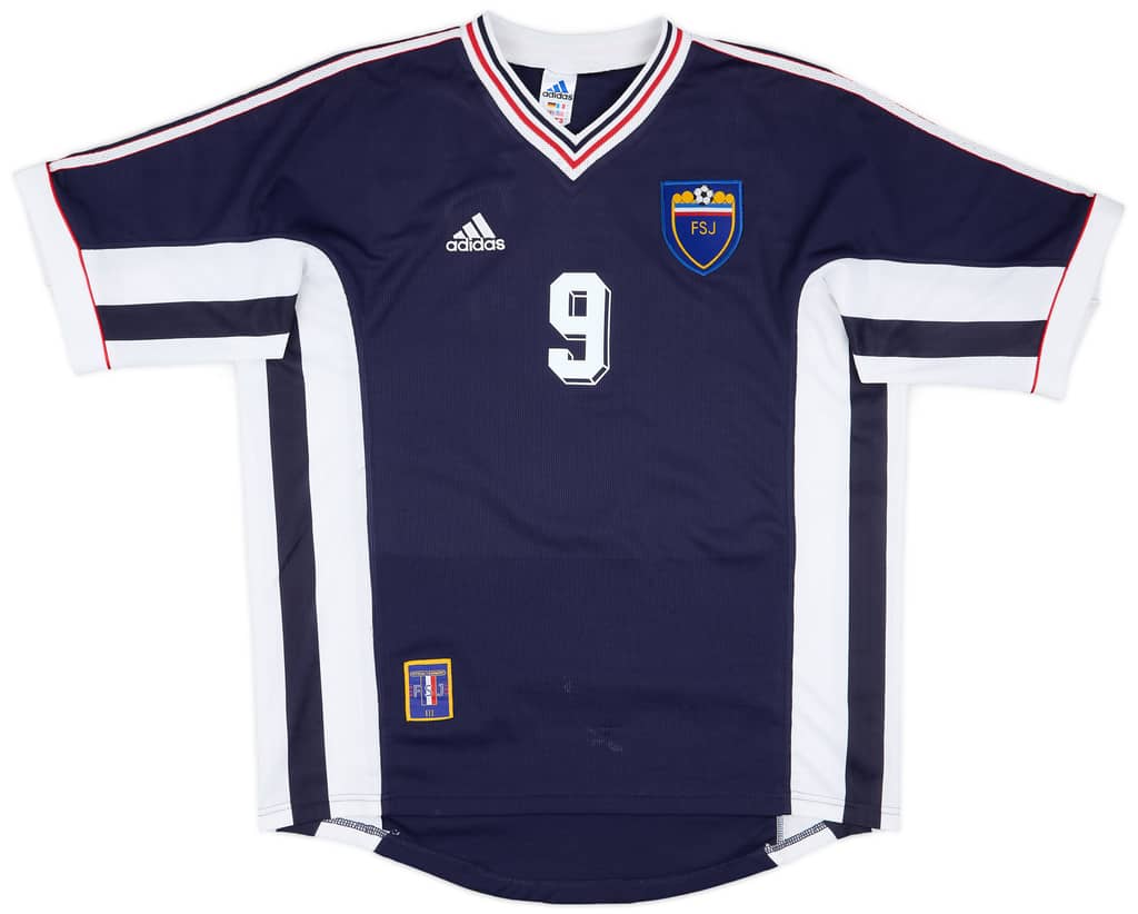 1998-99 Yugoslavia Home Shirt Mijatovic #9 - 8/10 - (L)