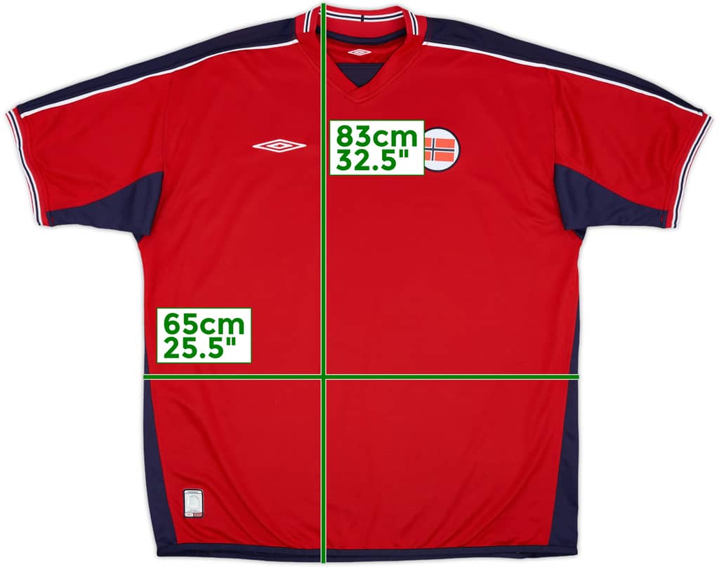 2003-04 Norway Home Shirt - 8/10 - (XXL)
