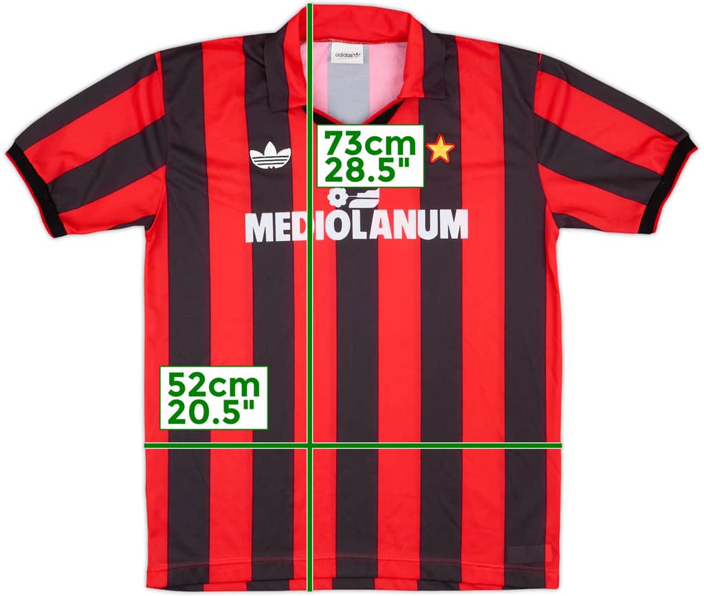 1990-91 AC Milan Home Shirt - 10/10 - (M)