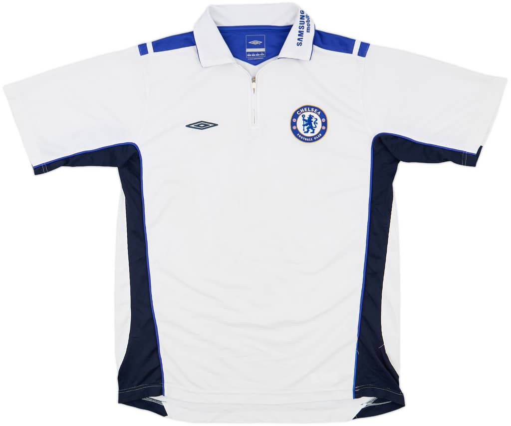 2005-06 Chelsea Umbro 1/4 Zip Polo Shirt - 7/10 - (L)