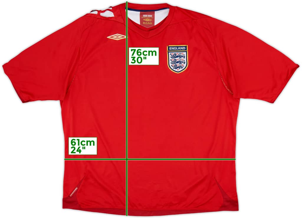 2006-08 England Away Shirt - 5/10 - (3XL)