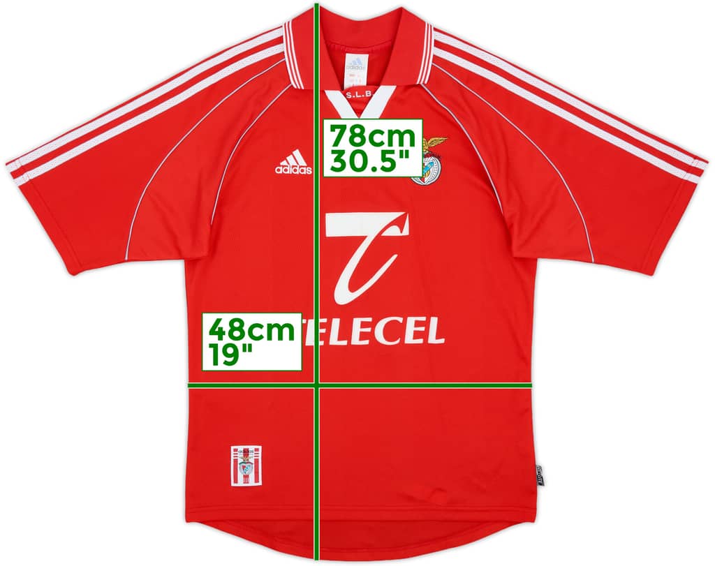 1999-00 Benfica Home Shirt - 8/10 - (S)