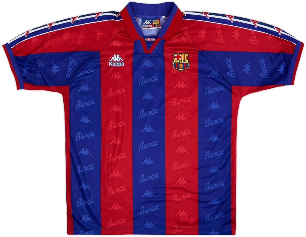 1995-97 Barcelona Home Shirt - 9/10 - (M)
