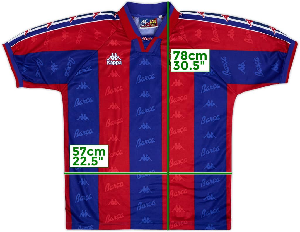 1995-97 Barcelona Home Shirt - 9/10 - (M)
