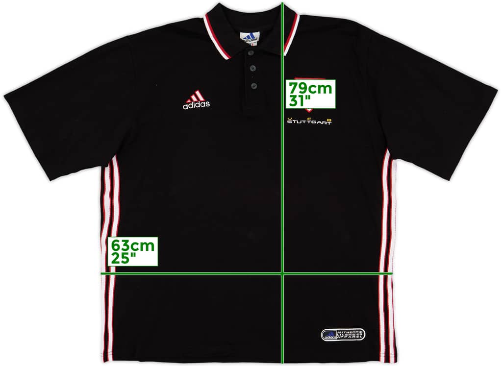 1999-00 Stuttgart adidas Polo Shirt - 9/10 - (XL)
