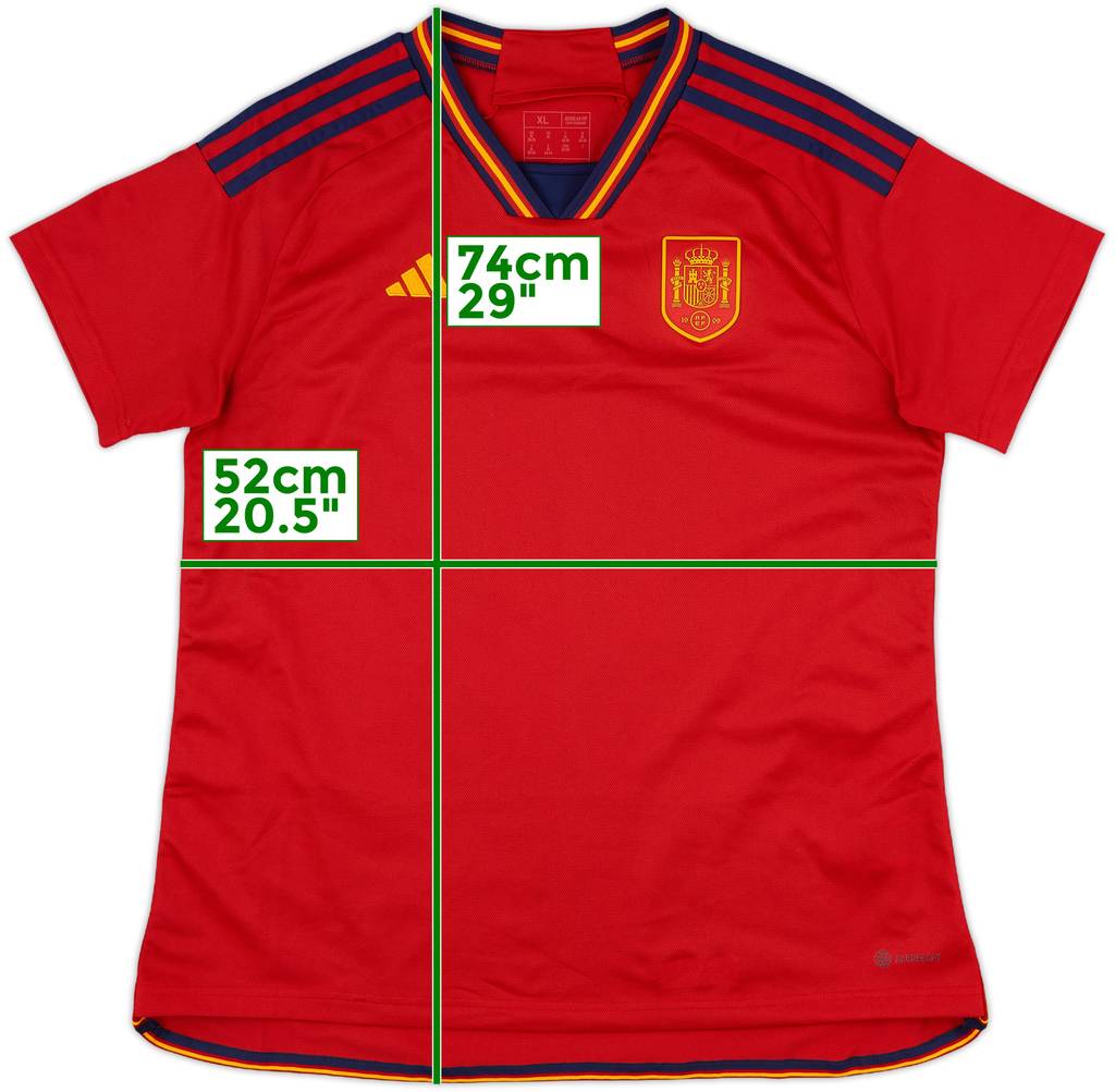 2022-23 Spain Home Shirt - 10/10 - (Women's XL)